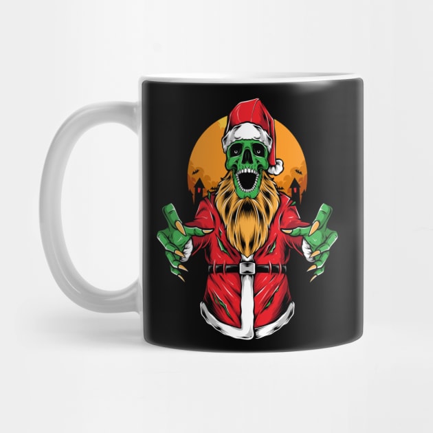 scary zombie santa by snoddyshop